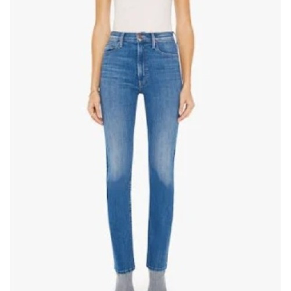 MOTHER High Waisted Rider Skimp Jeans Women's Size 29 Light Wash Flare Denim